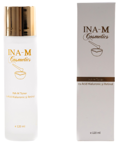 Toner cu Acid Hialuronic și Retinol 120 ml, Divine Glow - INA M Cosmetics - imagine 3