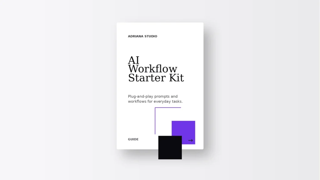 AI Workflow Starter Kit free resource cover