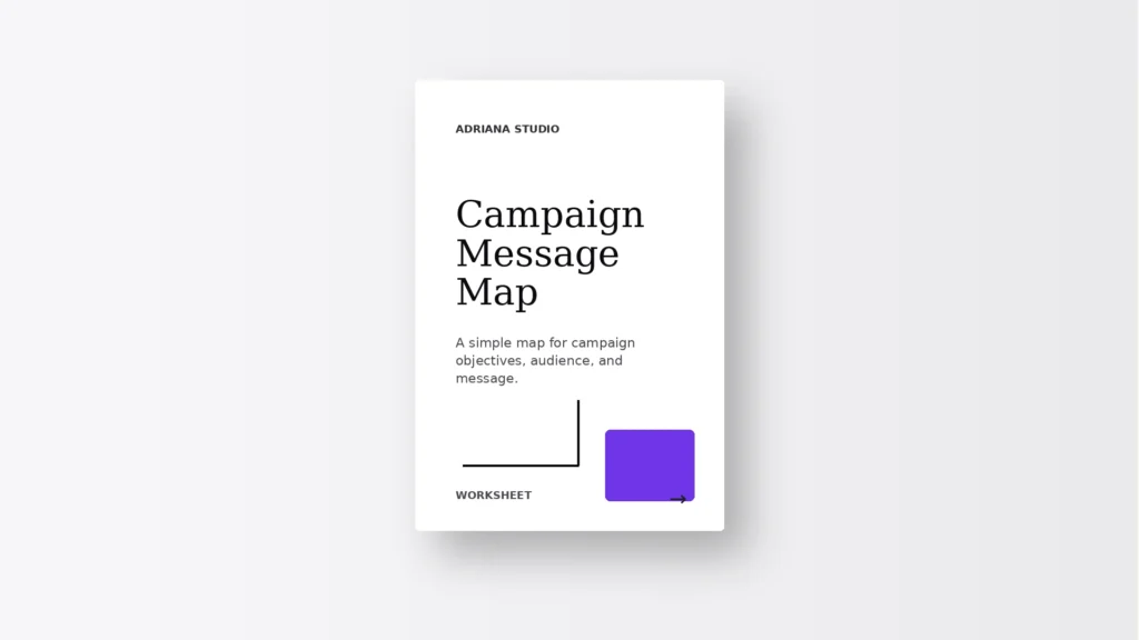 Campaign Message Map free resource cover